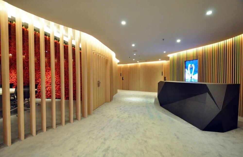 企業(yè)前臺裝飾設(shè)計(jì)效果圖